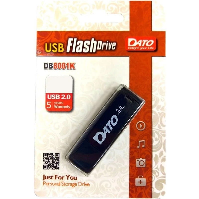 Флеш-накопитель USB  8GB Dato DB8001 Black (DB8001K-08G)