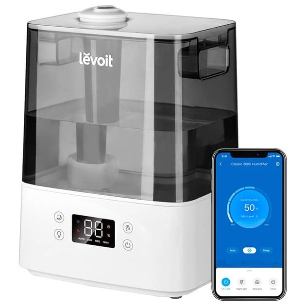 Зволожувач повітря Levoit Smart Ultrasonic Humidifier Classic 300S White (HEAPHULVSEU0034)