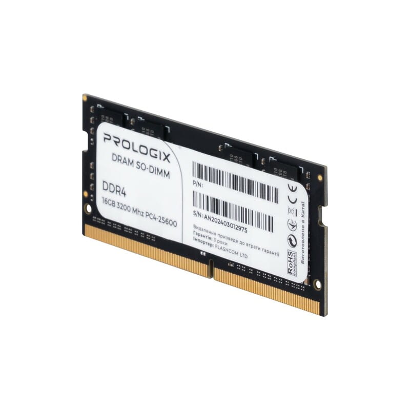 Модуль памяти SO-DIMM 16GB/3200 1.35V DDR4 Prologix (PRO16GB3200D4SX)