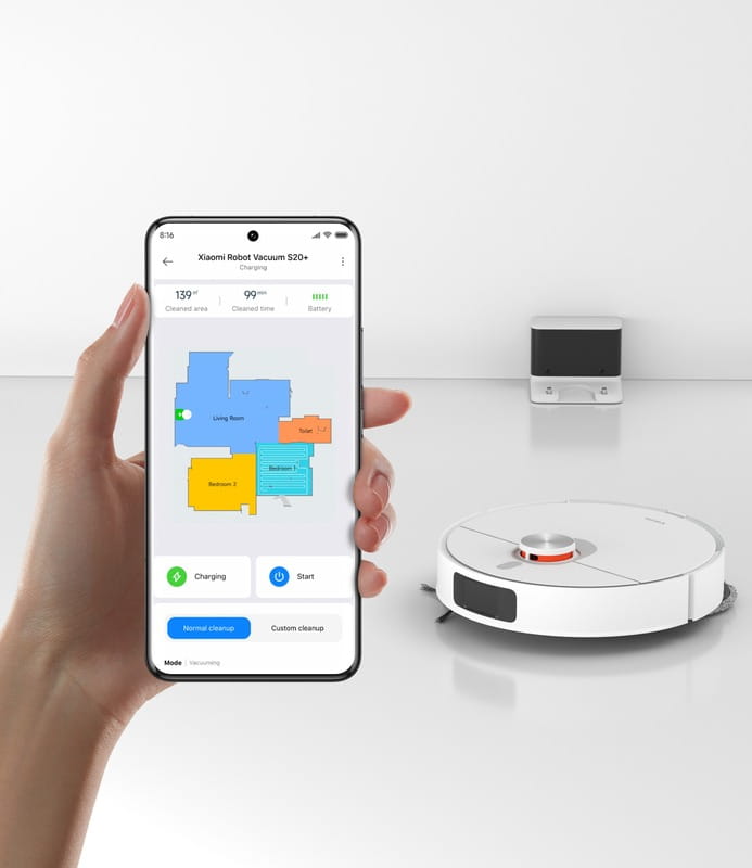 Робот-пылесос Xiaomi Robot Vacuum S20+ White