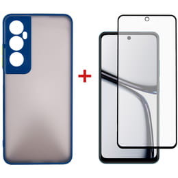 Чeхол-накладка Dengos для Realme C65 Blue (DG-KM-94) + защитное стекло