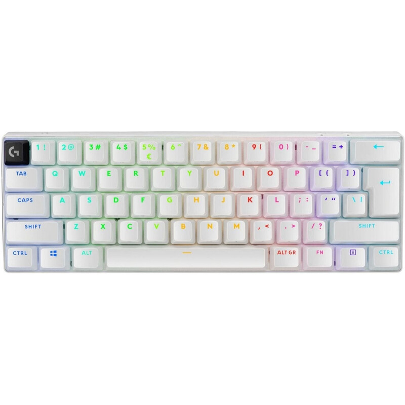 Клавiатура бездротова Logitech G PRO X 60 TKL GX Optical Tactile White (920-011930)