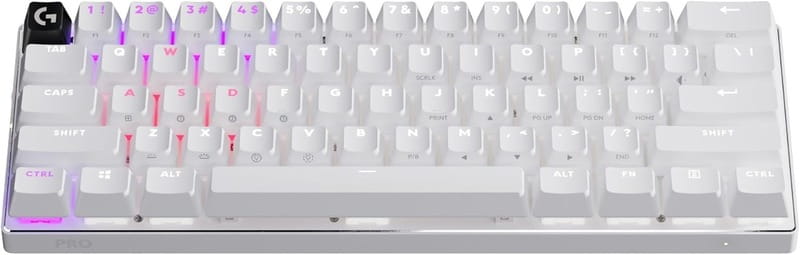 Клавиатура беспроводная Logitech G PRO X 60 TKL GX Optical Tactile White (920-011930)