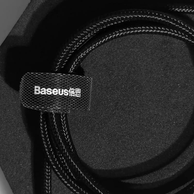Кабель Baseus Cafule USB - Lightning (M/M), 2.4A, 1 м Black (6953156283343)