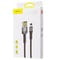 Фото - Кабель Baseus Cafule USB - Lightning (M/M), 2.4A, 1 м Black (6953156283343) | click.ua