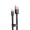 Фото - Кабель Baseus Cafule USB - Lightning (M/M), 2.4A, 1 м Black (6953156274976) | click.ua
