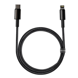 Купити Кабель Baseus Tungsten Gold USB Type-C - Lightning (M/M), 20W, 1 м Black (6953156232037) Кабель Baseus Tungsten Gold USB Type-C - Lightning (M/M), 20W, 1 м Black (6953156232037)