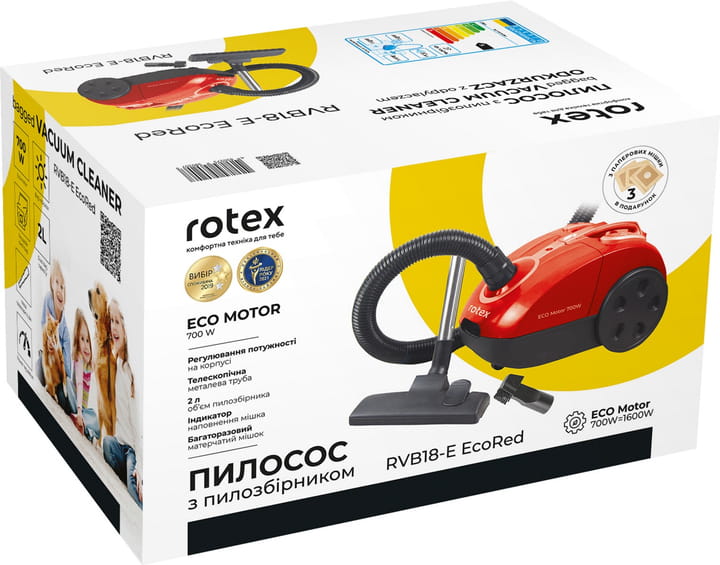 Пылесос Rotex RVB18-E EcoRed