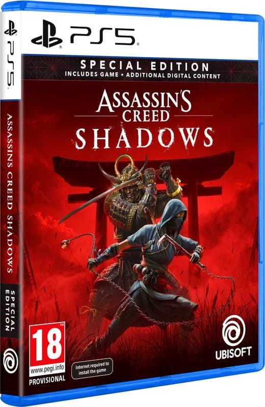 Гра Assassins Creed Shadows Special Edition для Sony PlayStation 5, Blu-ray (3307216292968)