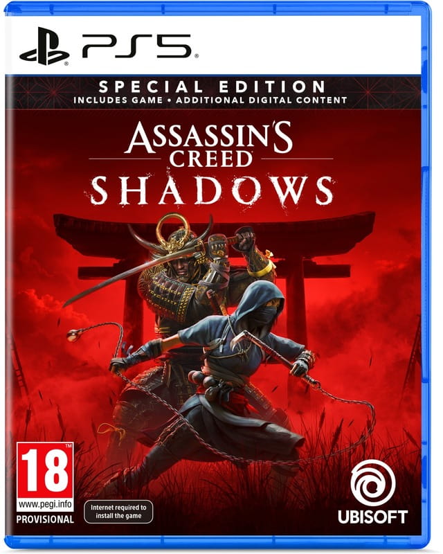 Игра Assassins Creed Shadows Special Edition для Sony PlayStation 5, Blu-ray (3307216292968)