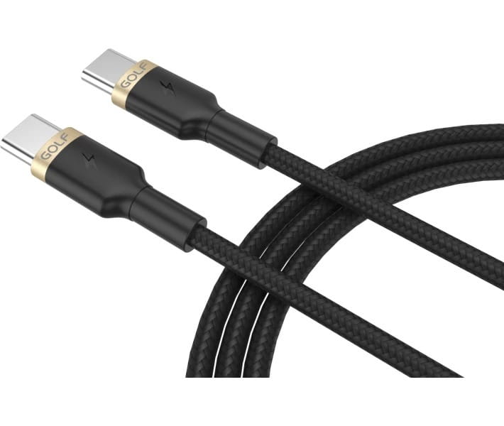 Кабель Golf USB Type-C - USB Type-C (M/M), 1 м, Black/Blue (GC-71C)