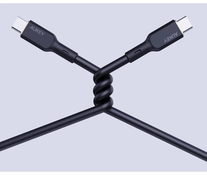 Кабель Aukey USB Type-C - USB Type-C (M/M), 1.8 м, Black (CB-SCC102)