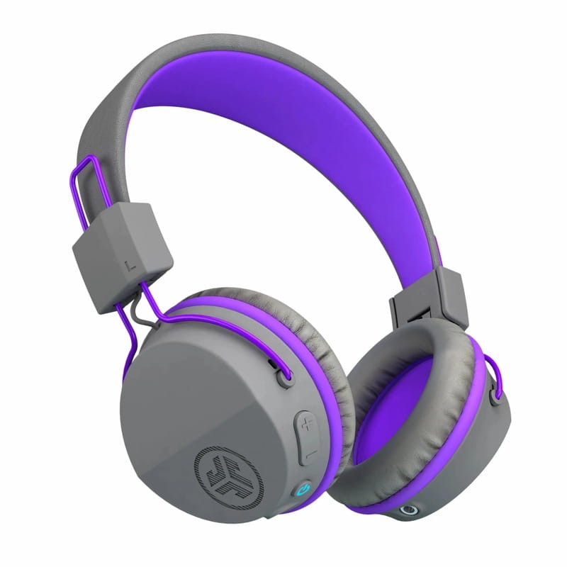 Bluetooth-гарнитура JLab JBuddies Studio Wireless Grey/Purple (IEUHBSTUDIORGRYPRPL4)