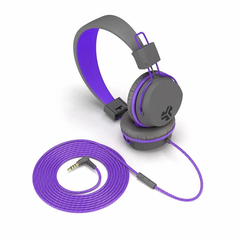 Гарнитура JLab JBuddies Studio Wired Grey/Purple (IEUHJKSTUDIORGRYPRP6)