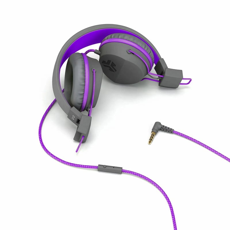 Гарнитура JLab JBuddies Studio Wired Grey/Purple (IEUHJKSTUDIORGRYPRP6)