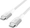 Фото - Кабель Belkin USB Type-C - USB Type-C (M/M), 2 м, White (CAB015BT2MWH) | click.ua