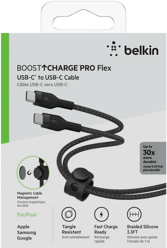 Кабель Belkin USB Type-C - USB Type-C (M/M), 1 м, Black (CAB011BT1MBK)