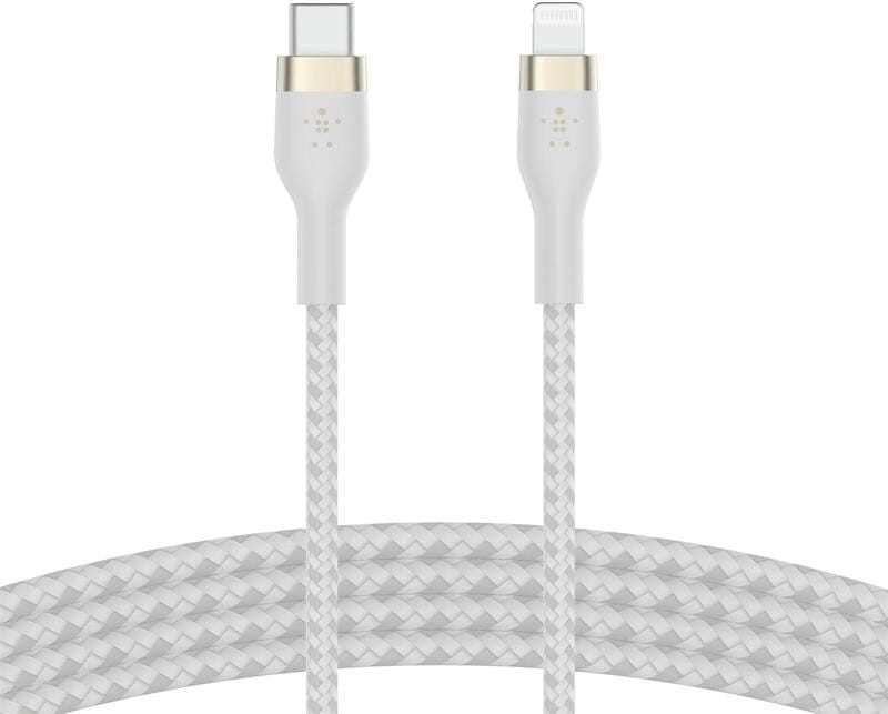 Кабель Belkin USB Type-C - Lightning (M/M), 1 м, White (CAA011BT1MWH)