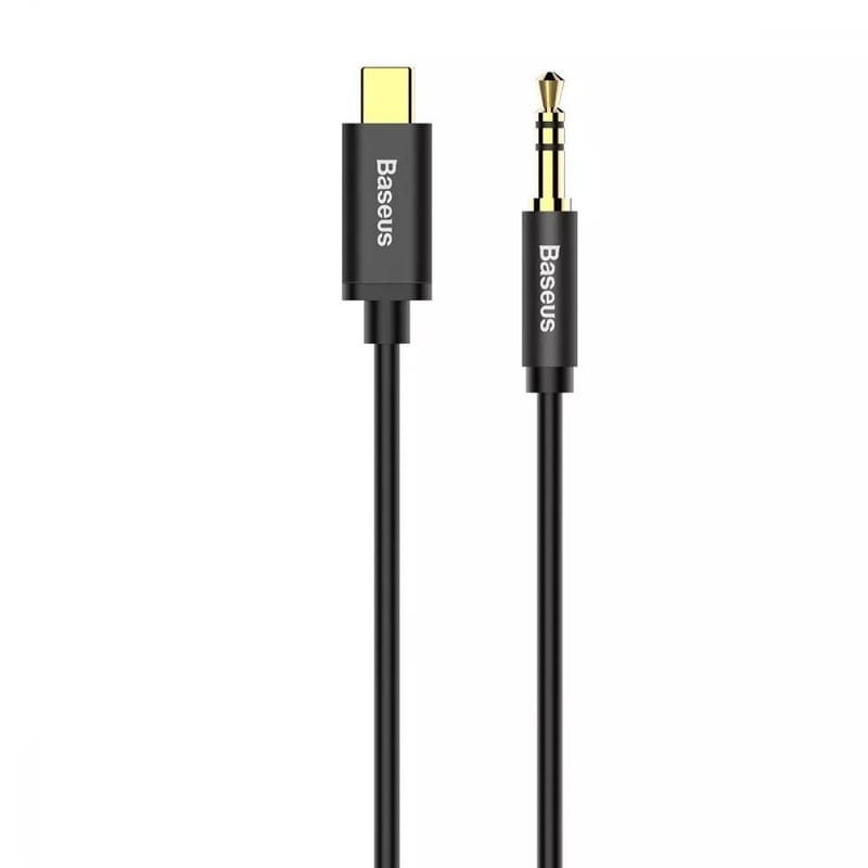 Аудіо-кабель Baseus AUX USB Type-C - 3.5 mini jack (M/M), 1.2 м, Black (CAM01-01)