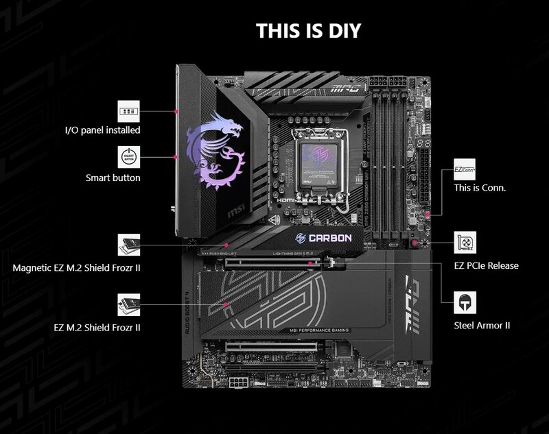 Материнська плата MSI MPG Z890 Carbon WiFi Socket 1851