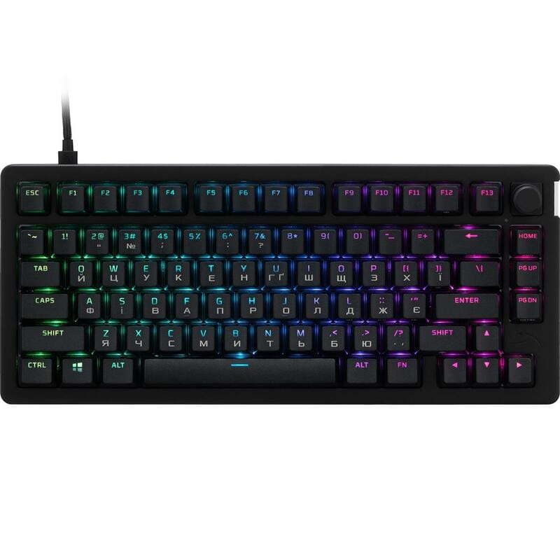 Клавіатура HyperX Alloy Rise 75 PBT Mechanical HyperX Red Black (7G7A4AA)