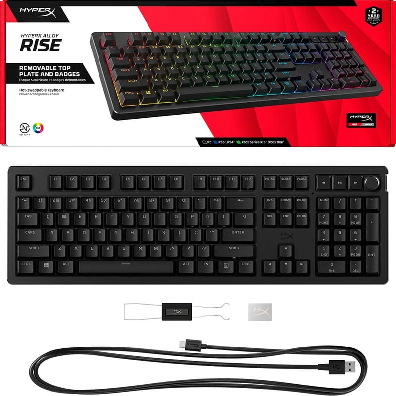 Клавиатура HyperX Alloy Rise PBT HX Red Black (7G7A3AA)