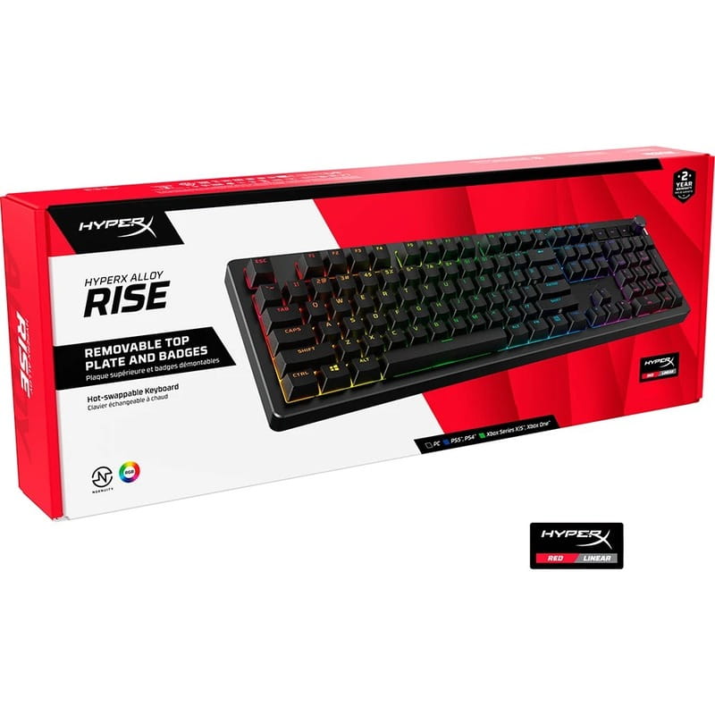 Клавиатура HyperX Alloy Rise PBT HX Red Black (7G7A3AA)