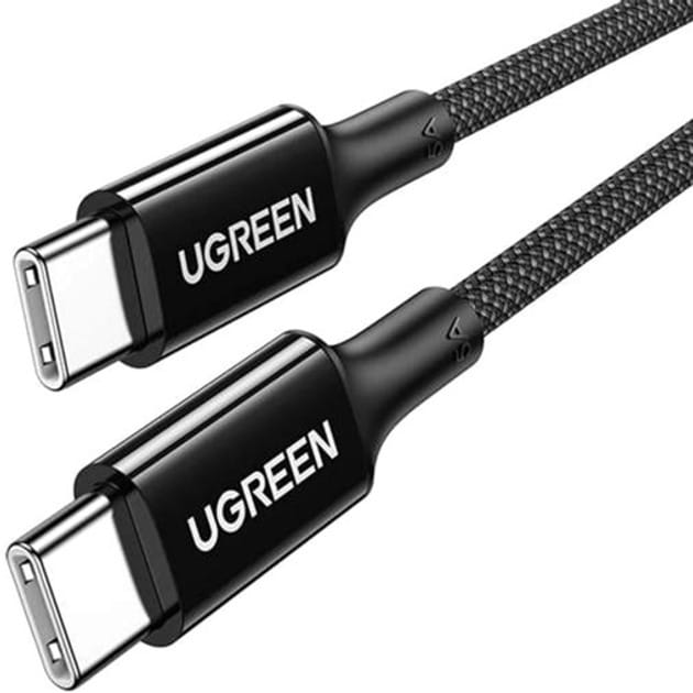 Кабель Ugreen US557 USB-C - USB-C (M/M), 1 м, Black (15275)