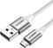 Фото - Кабель Ugreen US290 Aluminum Braid USB - MicroUSB (M/M), 1 м, White (60151) | click.ua