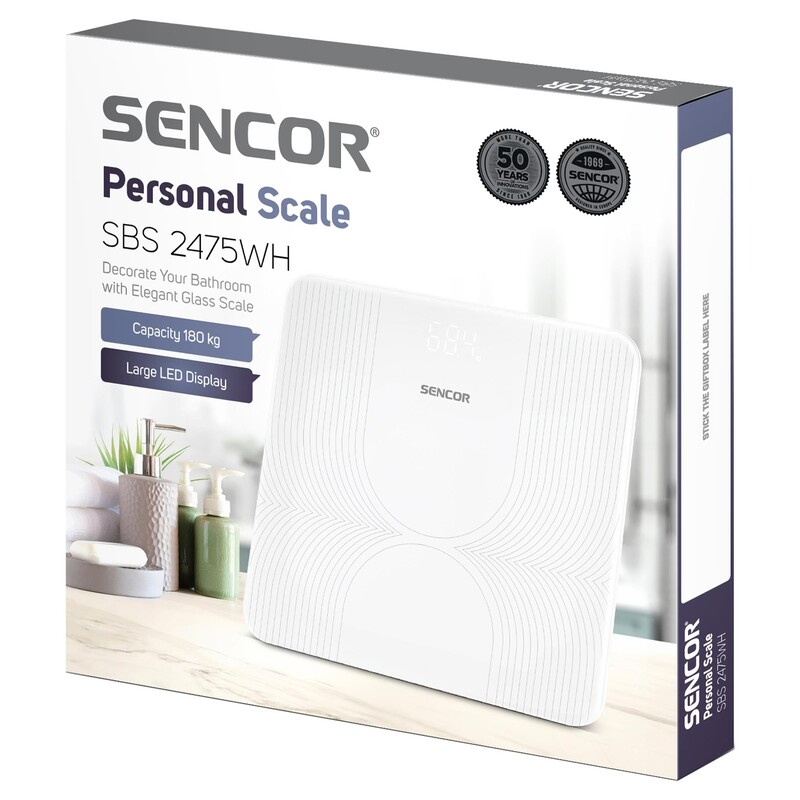Весы напольные Sencor SBS 2475WH