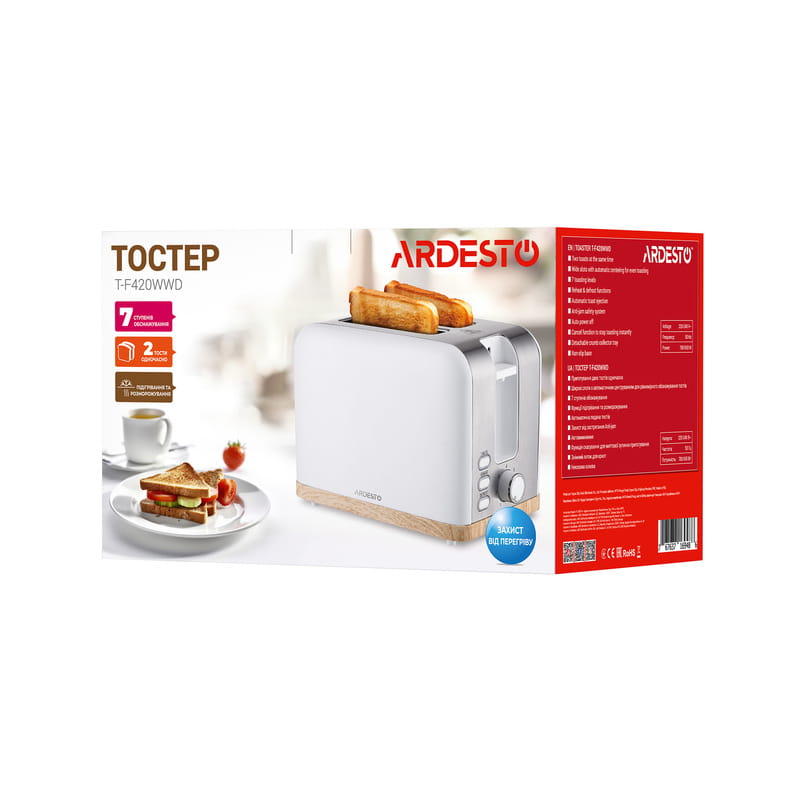 Тостер Ardesto T-F420WWD