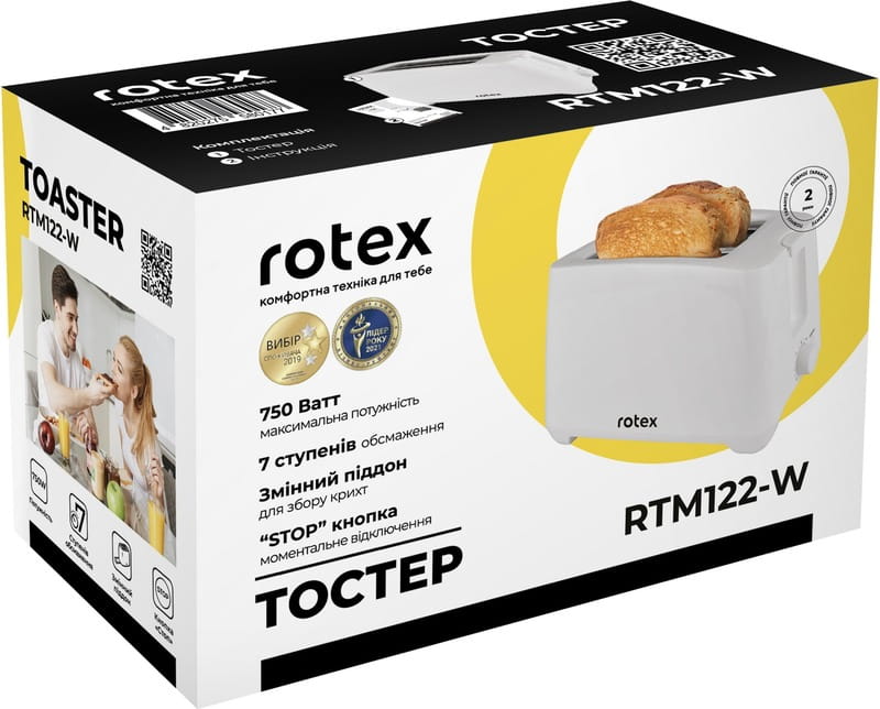 Тостер Rotex RTM122-W