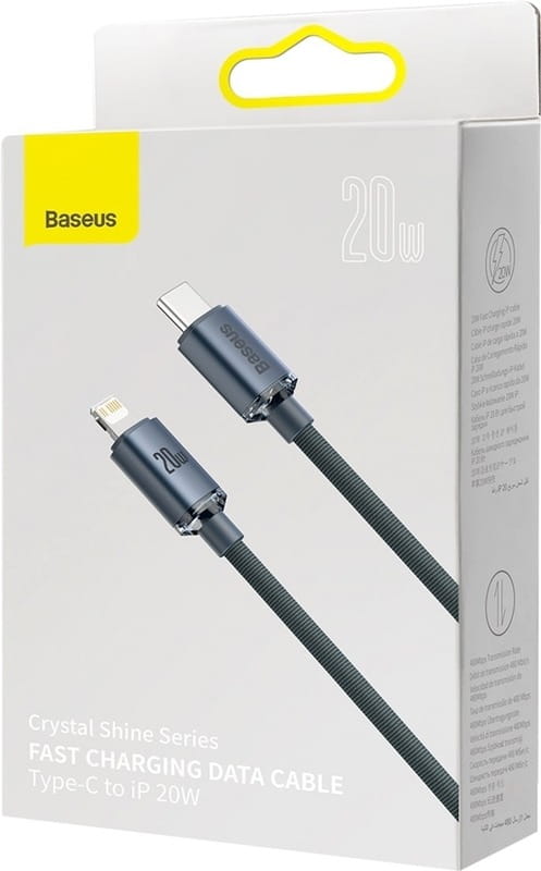 Кабель Baseus USB Type-C - Lightning (M/M), 1.2 м, Black (CAJY000201)