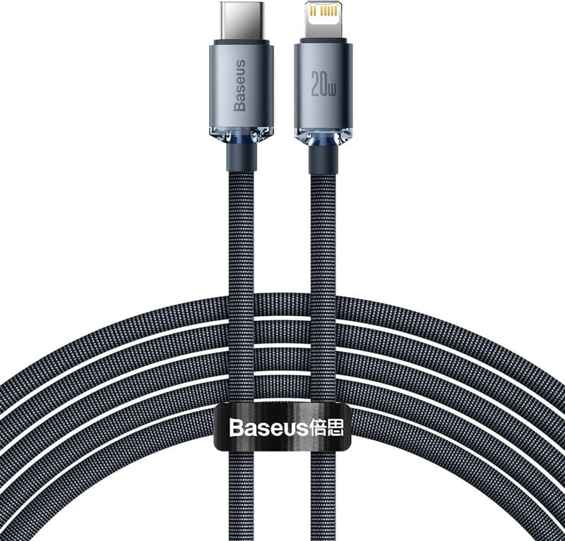 Кабель Baseus USB Type-C - Lightning (M/M), 1.2 м, Black (CAJY000201)
