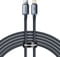 Фото - Кабель Baseus USB Type-C - Lightning (M/M), 1.2 м, Black (CAJY000201) | click.ua