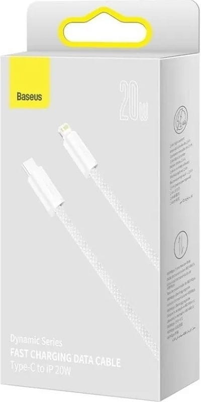 Кабель Baseus USB Type-C - Lightning (M/M), 1 м, White (CALD000002)