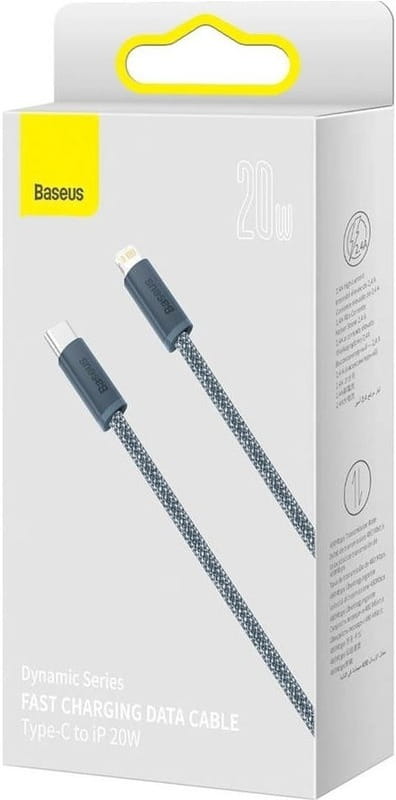 Кабель Baseus USB Type-C - Lightning (M/M), 1 м, Grey (CALD000016)