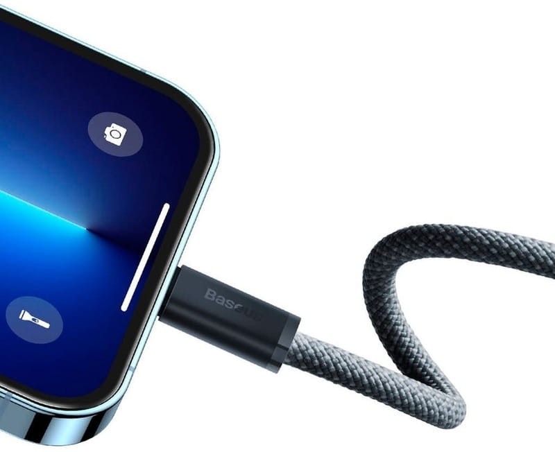Кабель Baseus USB Type-C - Lightning (M/M), 1 м, Grey (CALD000016)