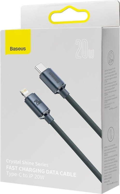 Кабель Baseus USB Type-C - Lightning (M/M), 2 м, Black (CAJY000301)
