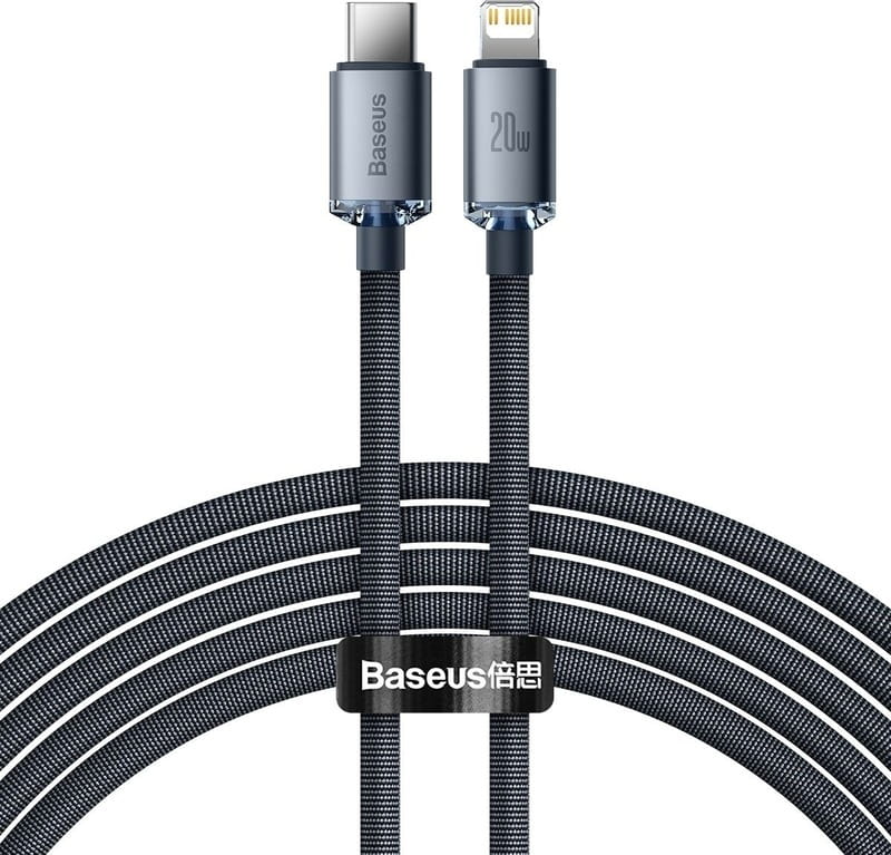 Кабель Baseus USB Type-C - Lightning (M/M), 2 м, Black (CAJY000301)
