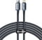 Фото - Кабель Baseus USB Type-C - Lightning (M/M), 2 м, Black (CAJY000301) | click.ua