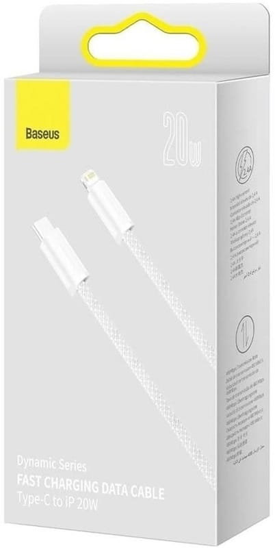 Кабель Baseus USB Type-C - Lightning (M/M), 2 м, White (CALD000102)