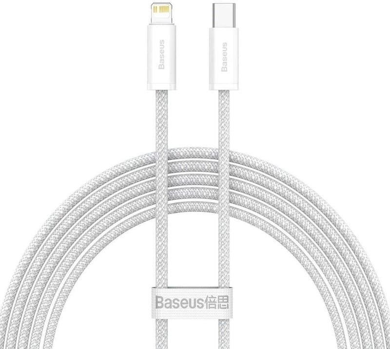 Кабель Baseus USB Type-C - Lightning (M/M), 2 м, White (CALD000102)