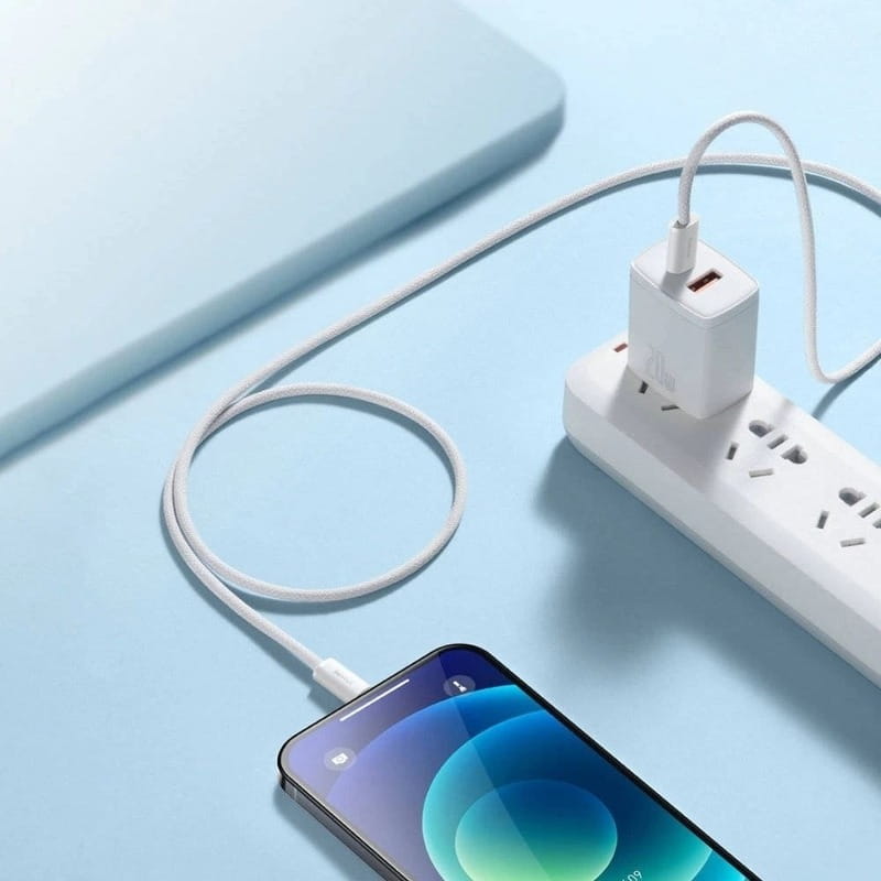 Кабель Baseus USB Type-C - Lightning (M/M), 2 м, White (CALD000102)