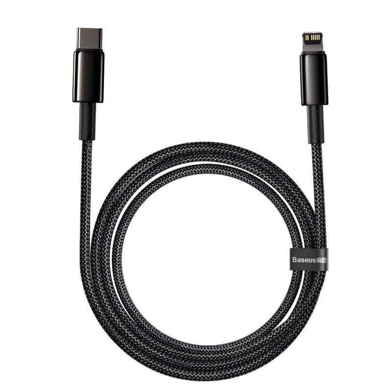 Кабель Baseus USB Type-C - Lightning PD (M/M), 2 м, Black (CATLWJ-A01)