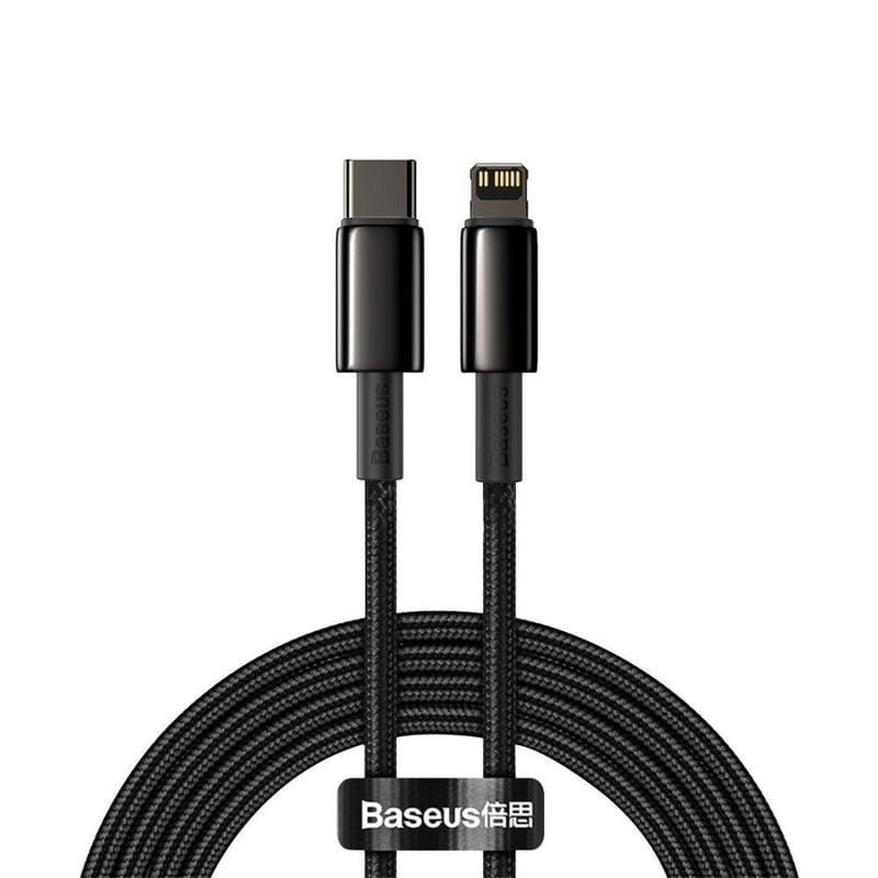 Кабель Baseus USB Type-C - Lightning PD (M/M), 2 м, Black (CATLWJ-A01)