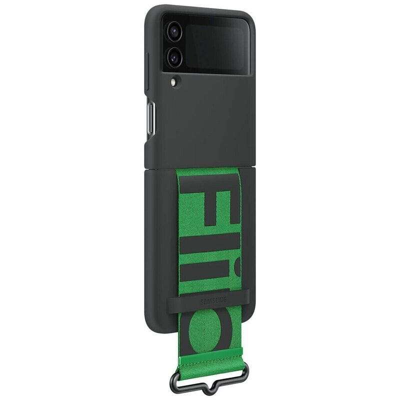 Чохол-накладка Samsung Silicone Cover with Strap для Samsung Galaxy Flip 4 SM-F721 Black (EF-GF721TBEGUA)