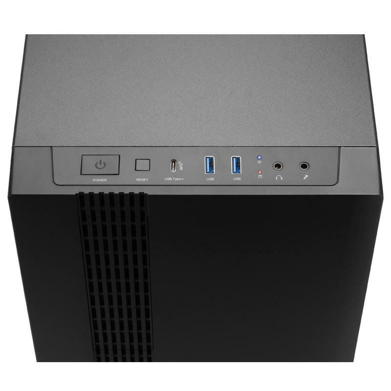 Корпус Chieftec Uni Black (UK-02B-OP) без БЖ, 2xUSB3.0, 1xUSB Type-C