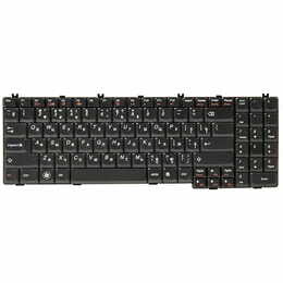 Клавиатура PowerPlant для ноутбука IBM/Lenovo IdeaPad G550, G555 черный, черный фрейм (KB311040)