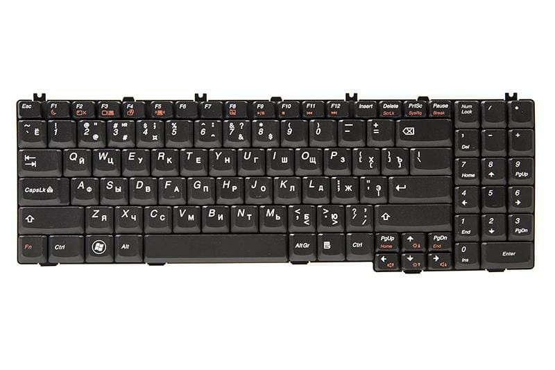 Клавиатура PowerPlant для ноутбука IBM/Lenovo IdeaPad G550, G555 черный, черный фрейм (KB311040)